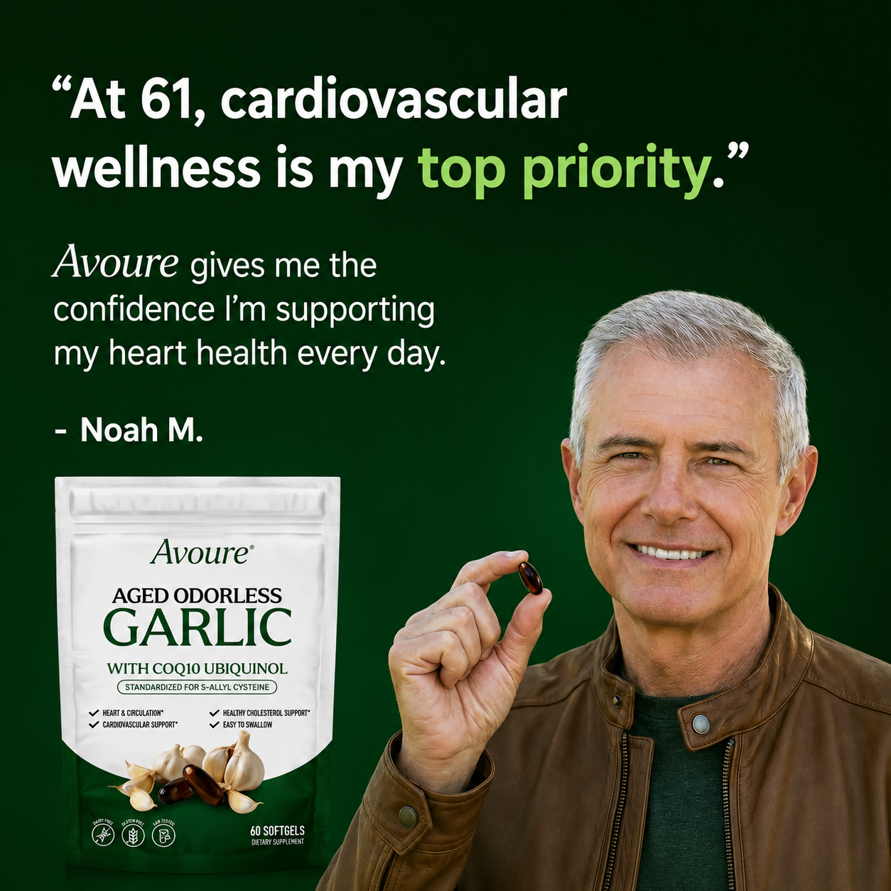 Aged Odorless Garlic Softgels