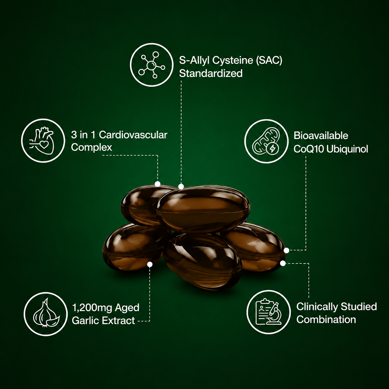 Aged Odorless Garlic Softgels
