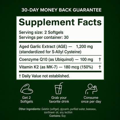 Aged Odorless Garlic Softgels